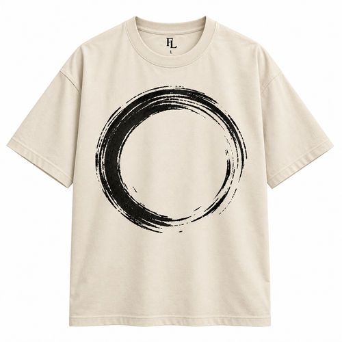 Circle Brush Oversized tees