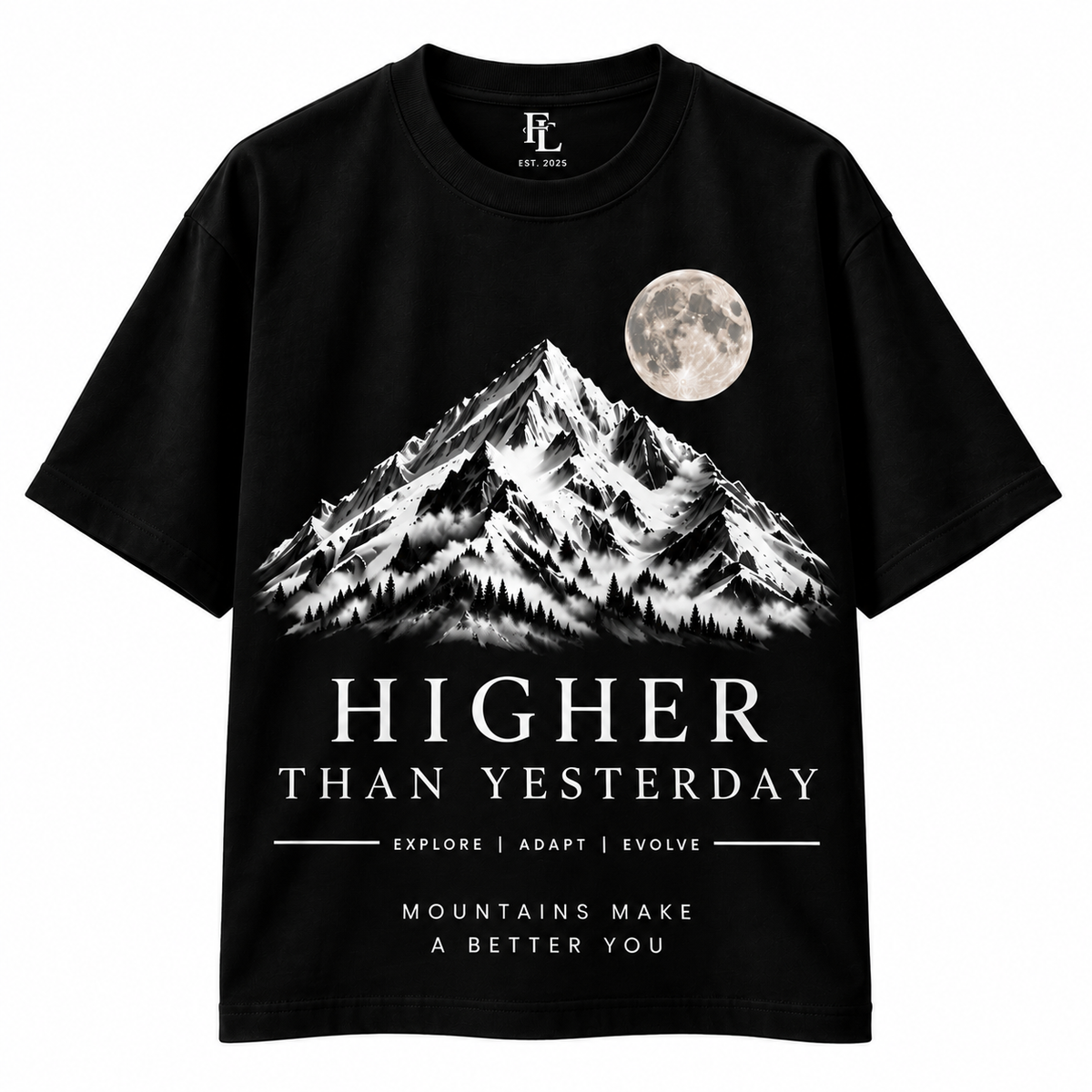 Higher Than Yesterday Oversized tees