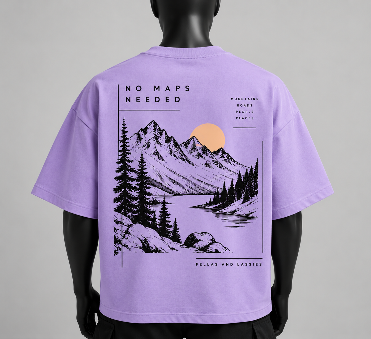 No Maps Needed – Oversized T-Shirt
