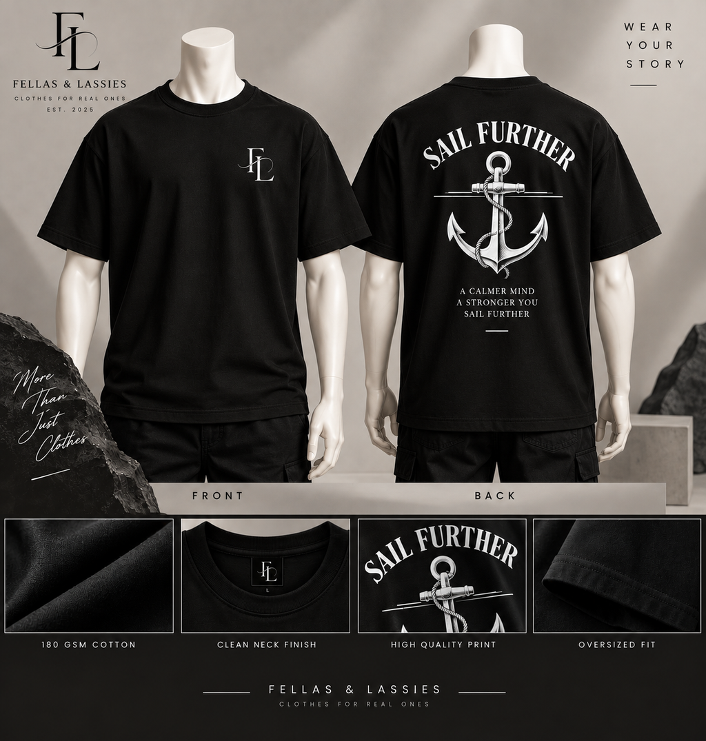 Sail Further Oversized tees