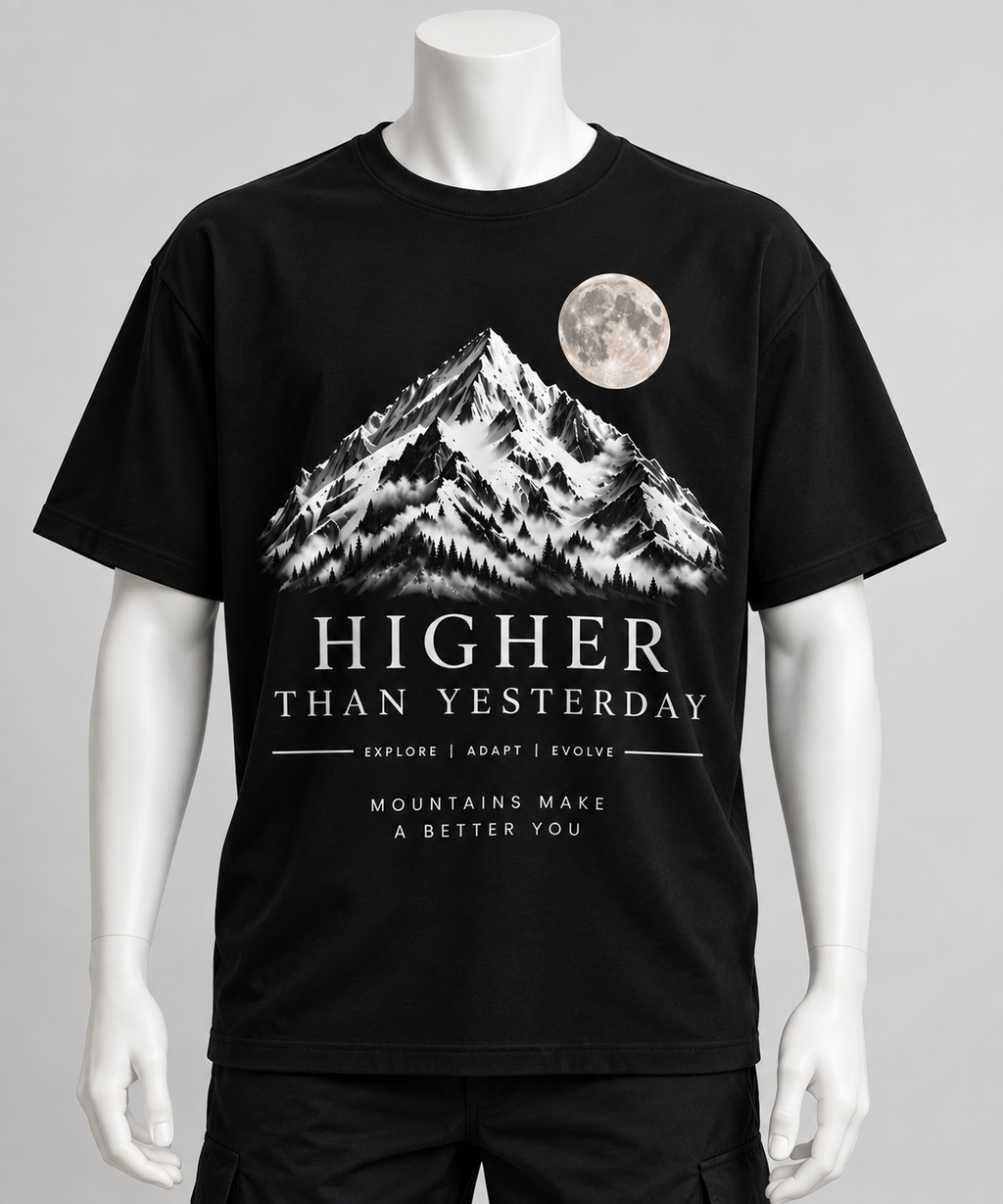 Higher Than Yesterday Oversized tees